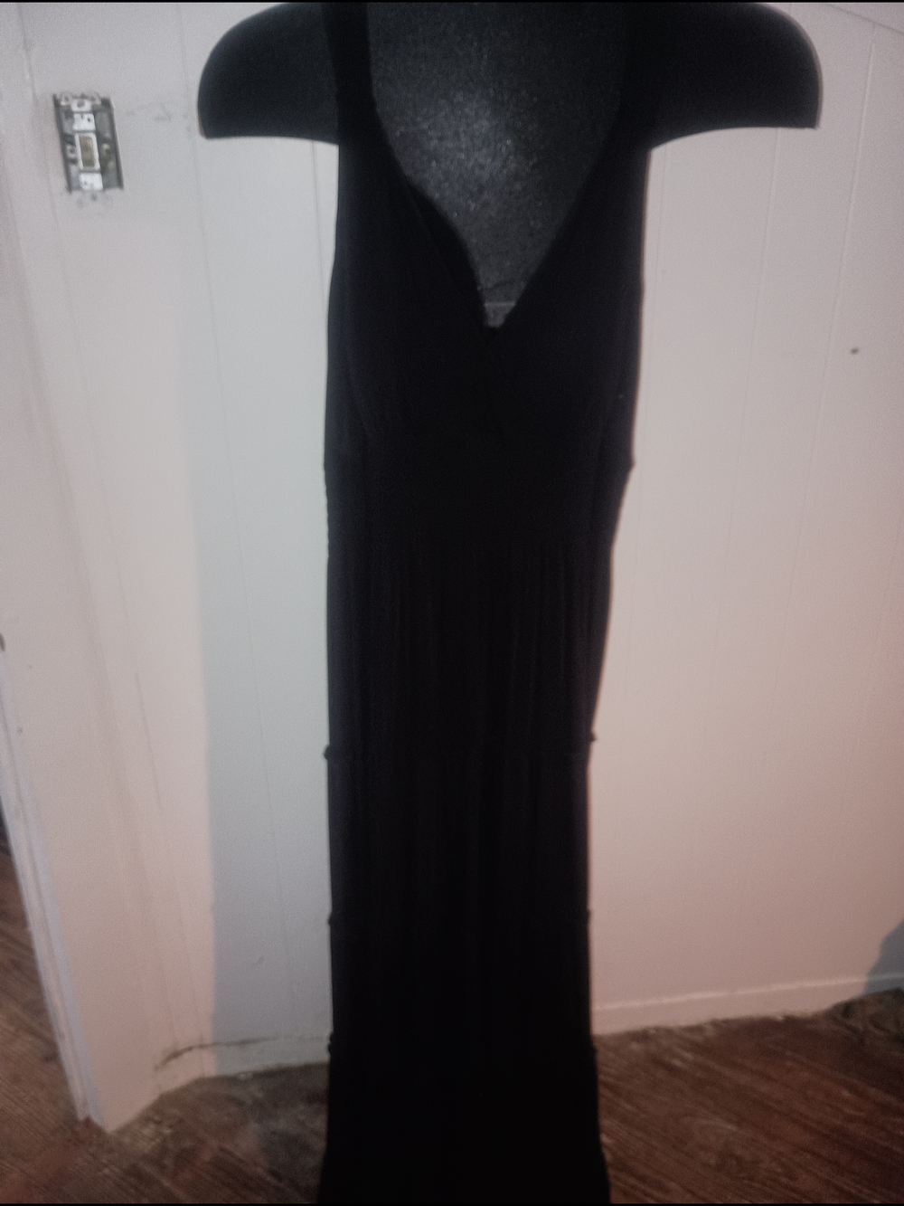 new directions Black V-Neck Sleeveless Maxi Dress